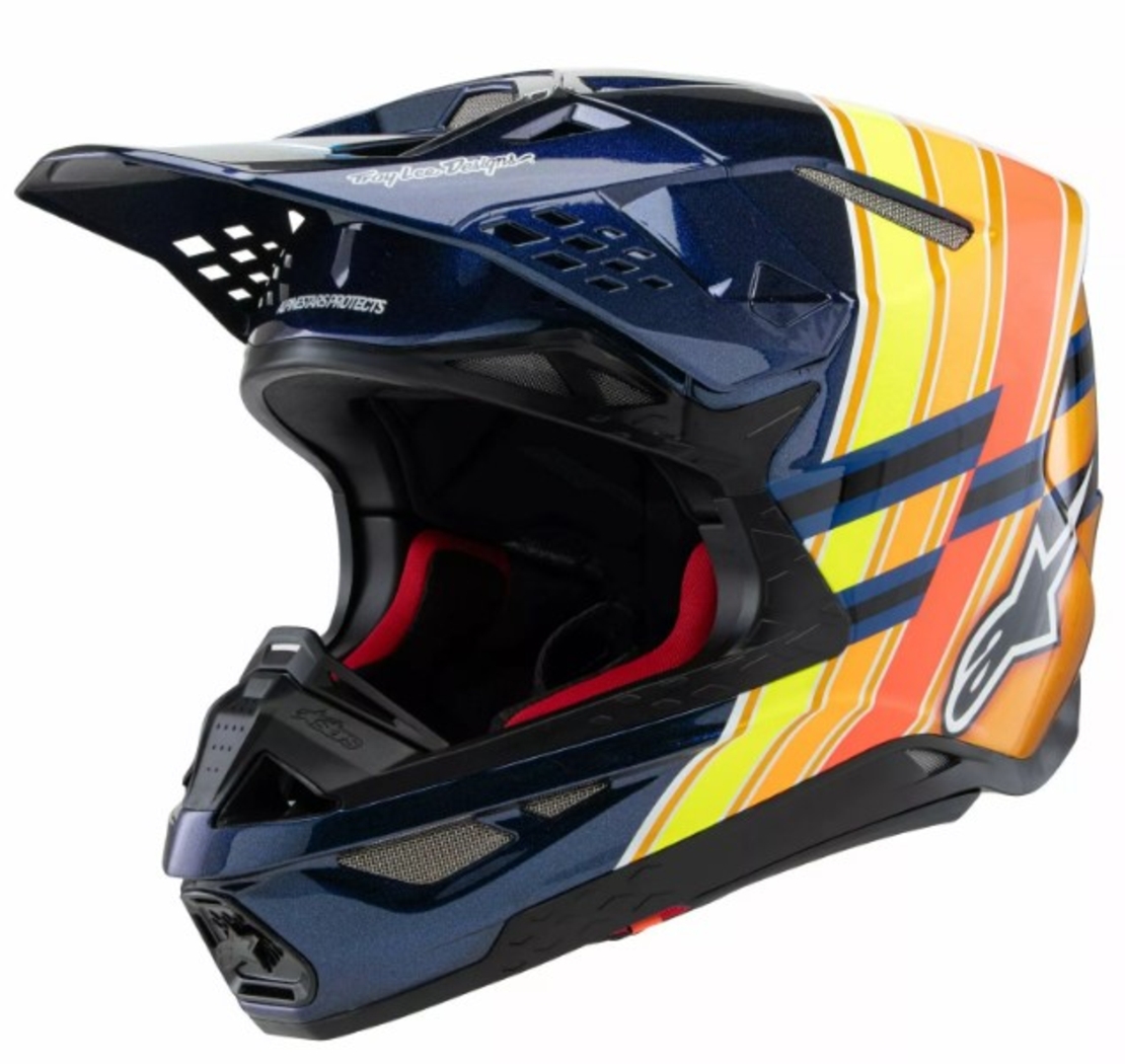 Мотокрос каска ALPINESTARS SM10 TLD25 BL/OR/YL