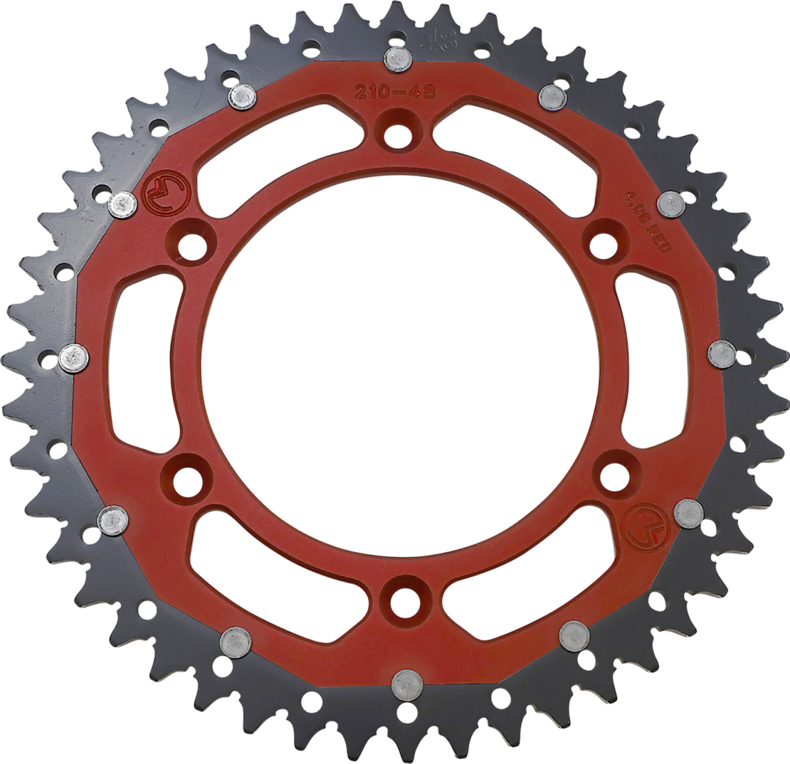 Двукомпонентно зъбно колело MOOSE 1210-210-48 RED