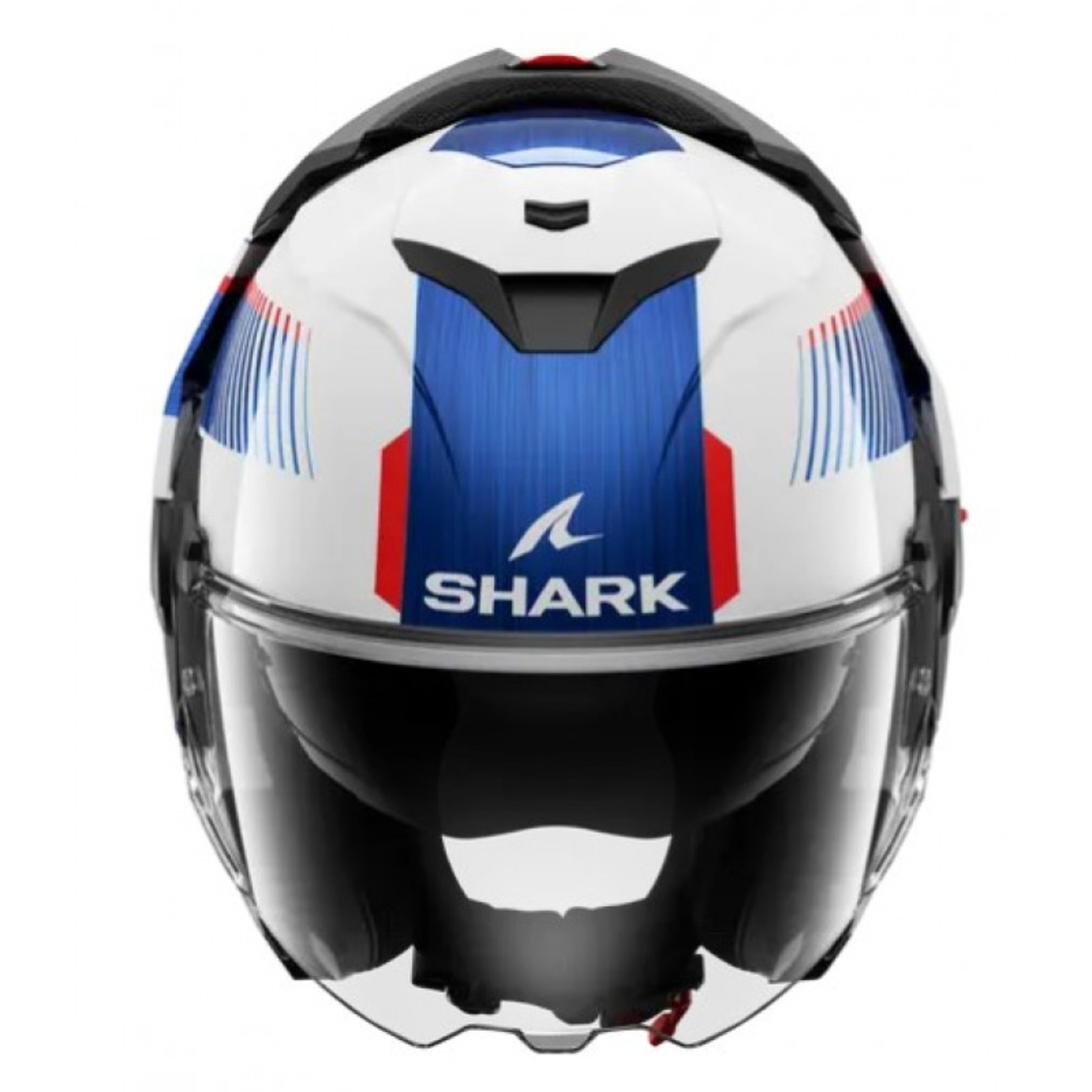 Модуларна каска SHARK OXO SIKTER White Chrome Blue