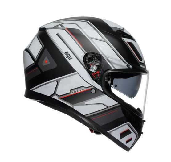 КАСКА  AGV K3 - RIVIA MATT BLACK/WHITE