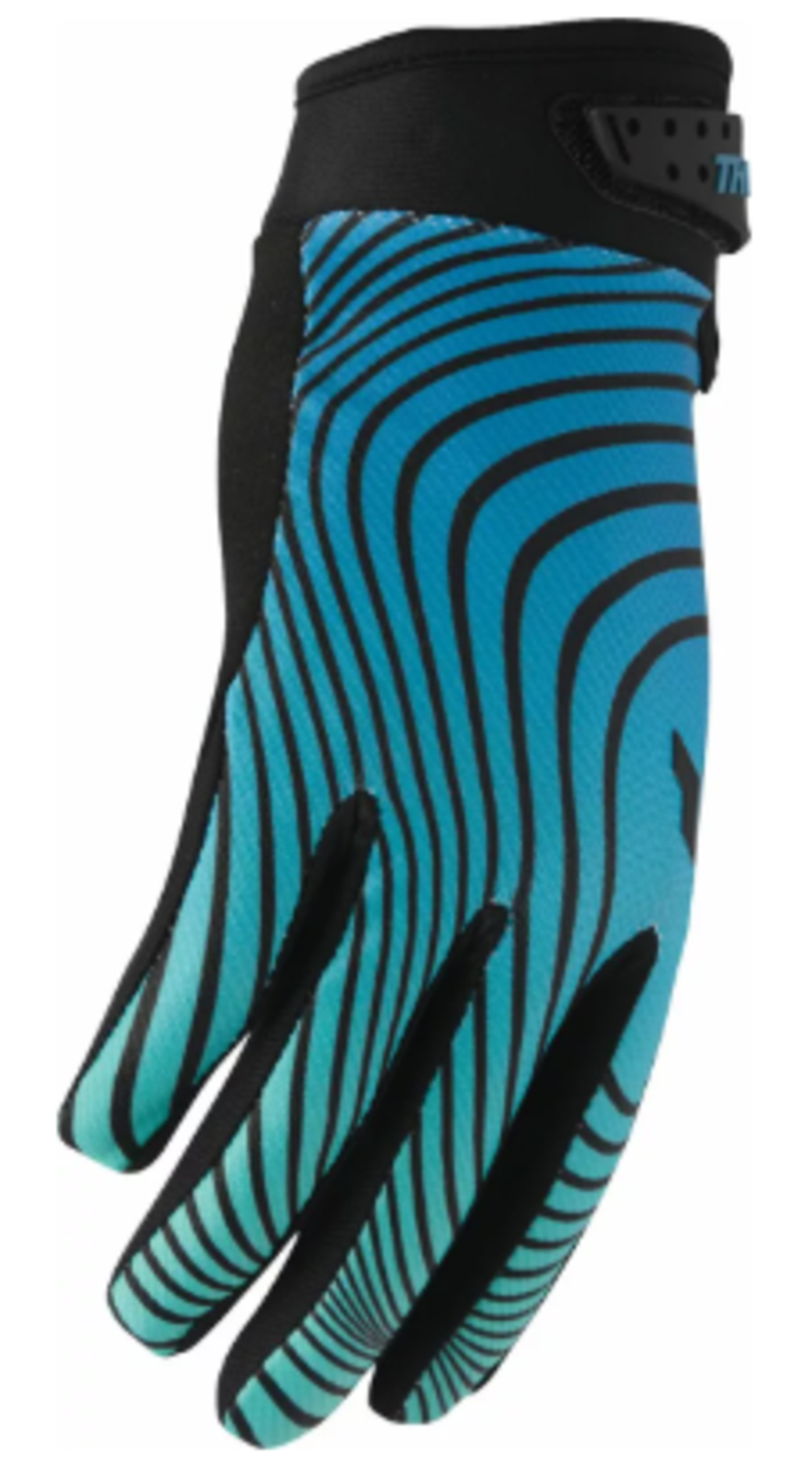 Mотокрос ръкавици THOR LAUNCHMODE IDENTITY TEAL/BLACK