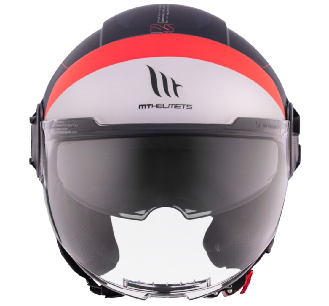 КАСКА ЗА СКУТЕР MT VIALE S SV 68 UNIT D7 MATT BLUE/WHITE/RED