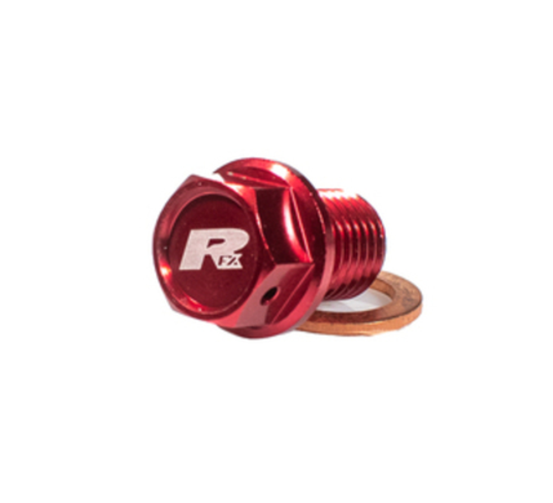 Пробка за масло RFX Pro Magnetic Drain Bolt (Red) [M8 x 35mm x 1.25] - Honda CRF250R 20-21