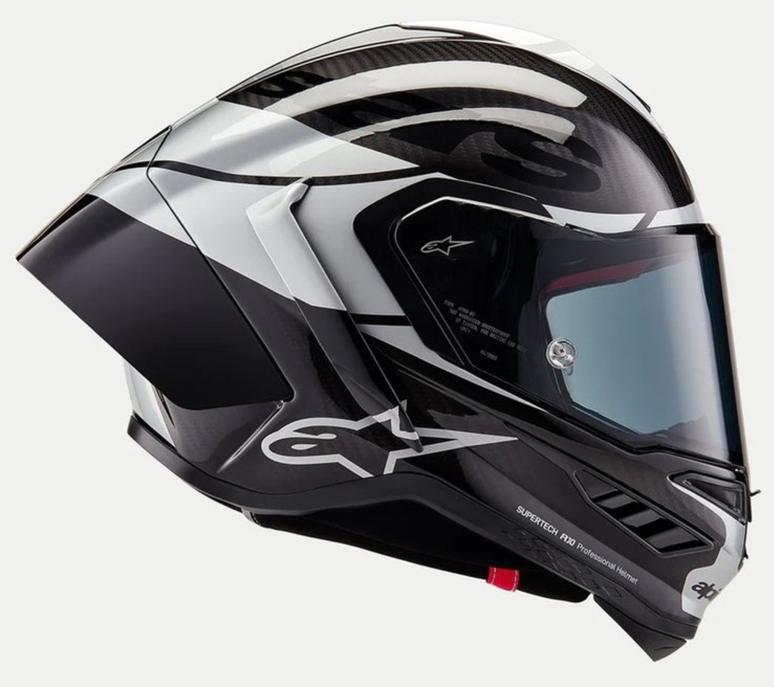 Каска ALPINESTARS Supertech R10 Element Black/Carb/Silver