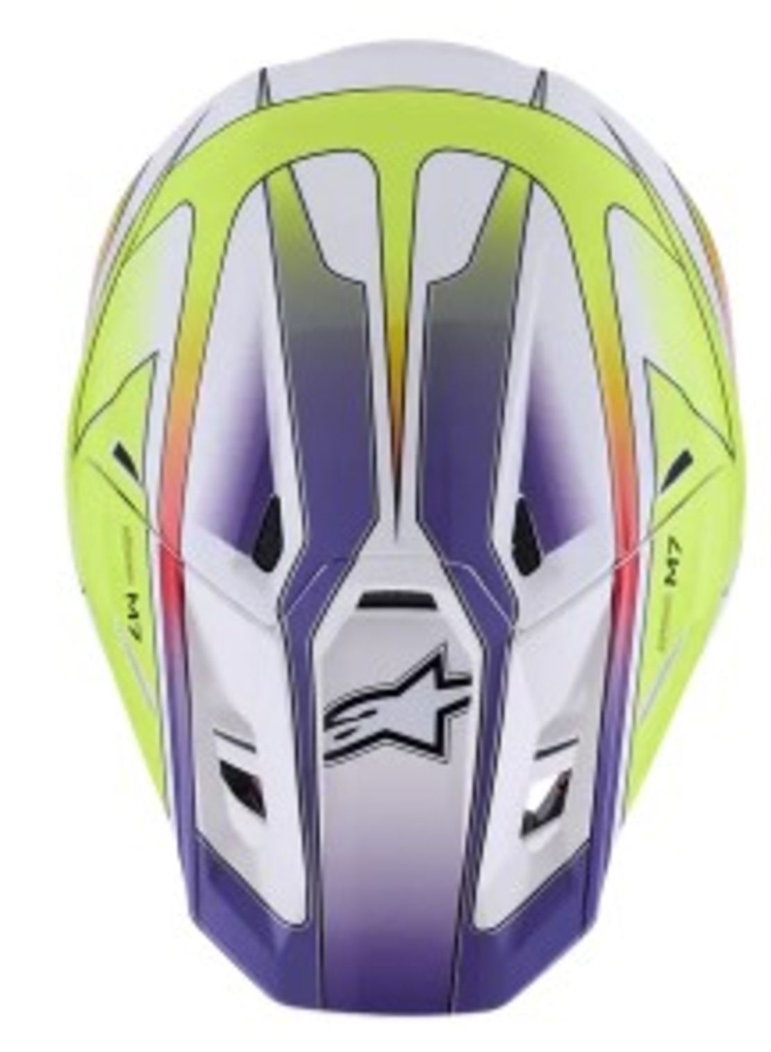 Мотокрос каска ALPINESTARS SM7 FUSE WHT/YL/PU