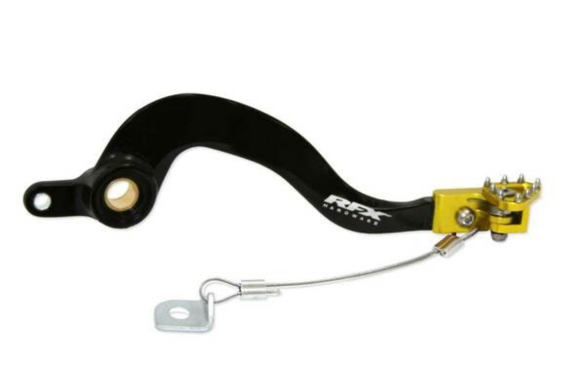 Заден лост за спирачка RFX Pro ST Rear Brake Lever (H/A Black/Yellow) - Suzuki RM85 02-23
