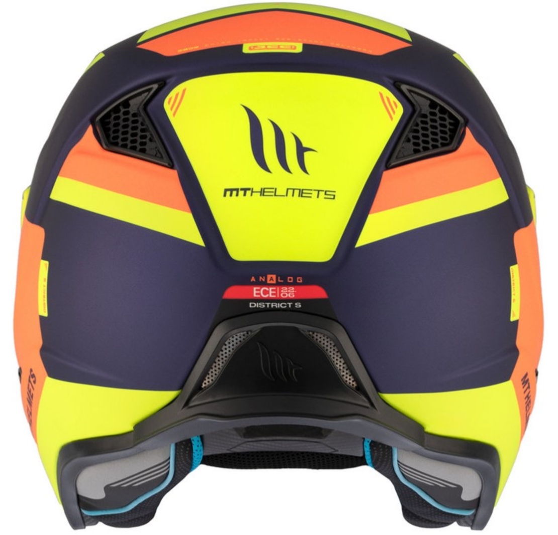 Каска MT DISTRICT SV S ANALOG D27 MATT ORANGE/FLUO YELLOW