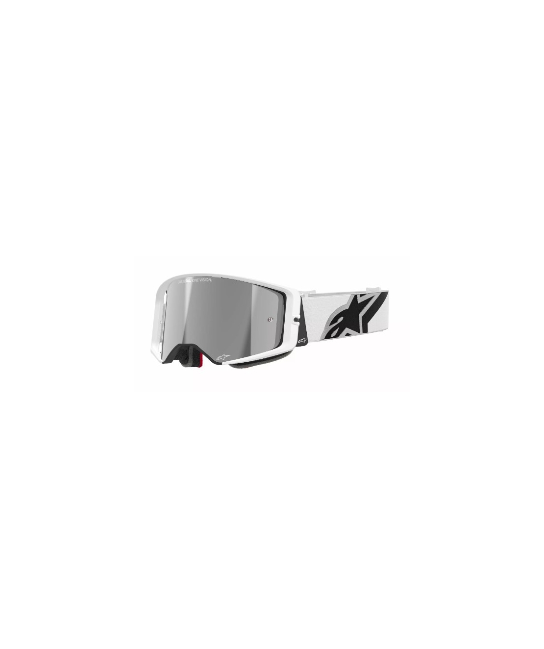 Мотокрос очила ALPINESTARS SUPERTECH CORP WHITE MIRROR-SILVER