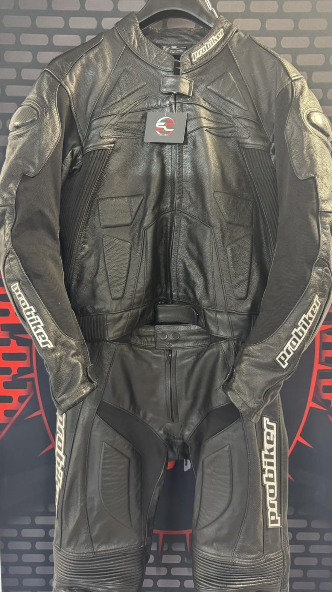 Кожен мото екип Probiker PRX-4 номер 56-2XL на две части