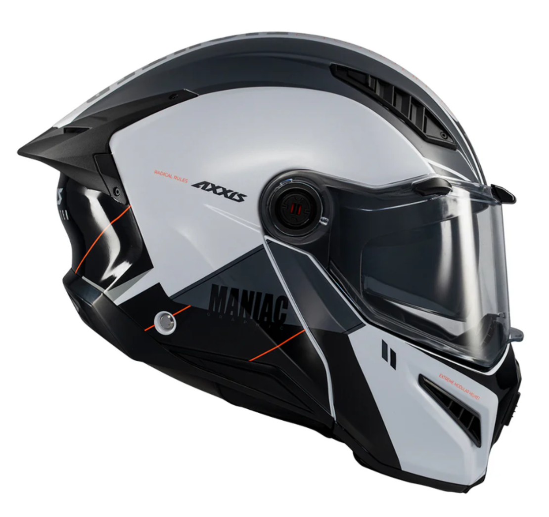 Отваряема каска AXXIS GHOSTFIGHTER SV MANIAC A2 GLOSS