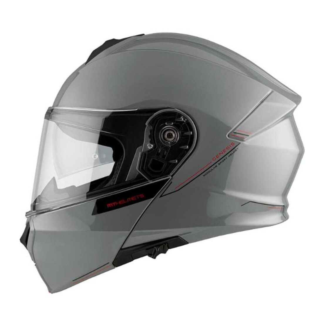Отваряема каска MT GENESIS SOLID A12 GLOSS GREY