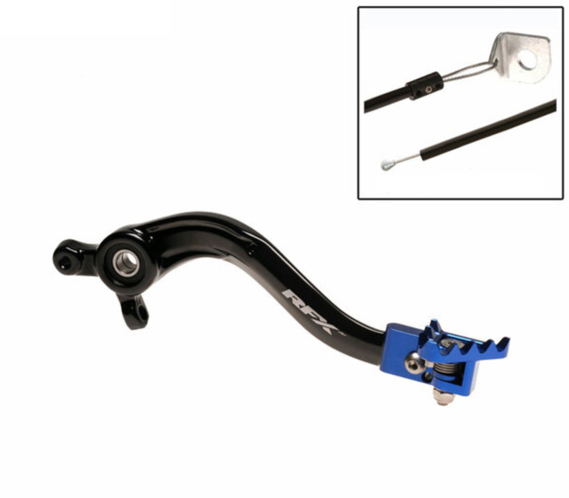 Заден лост за спирачка RFX Pro FT Rear Brake Lever (Black/Blue) Sherco SE/SE-F