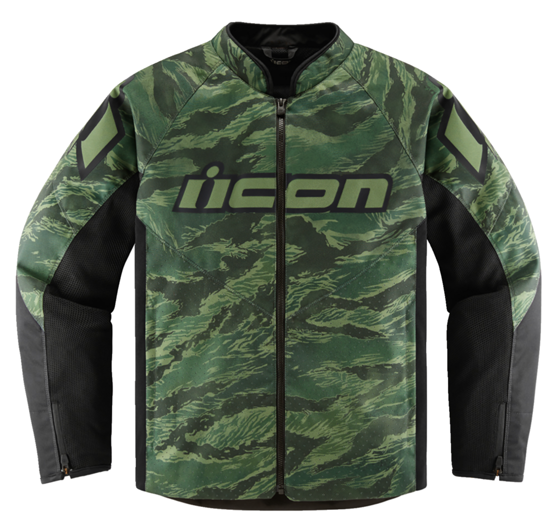 Текстилно мото яке ICON HOOLIGAN CE TIGER`S BLOOD GREEN