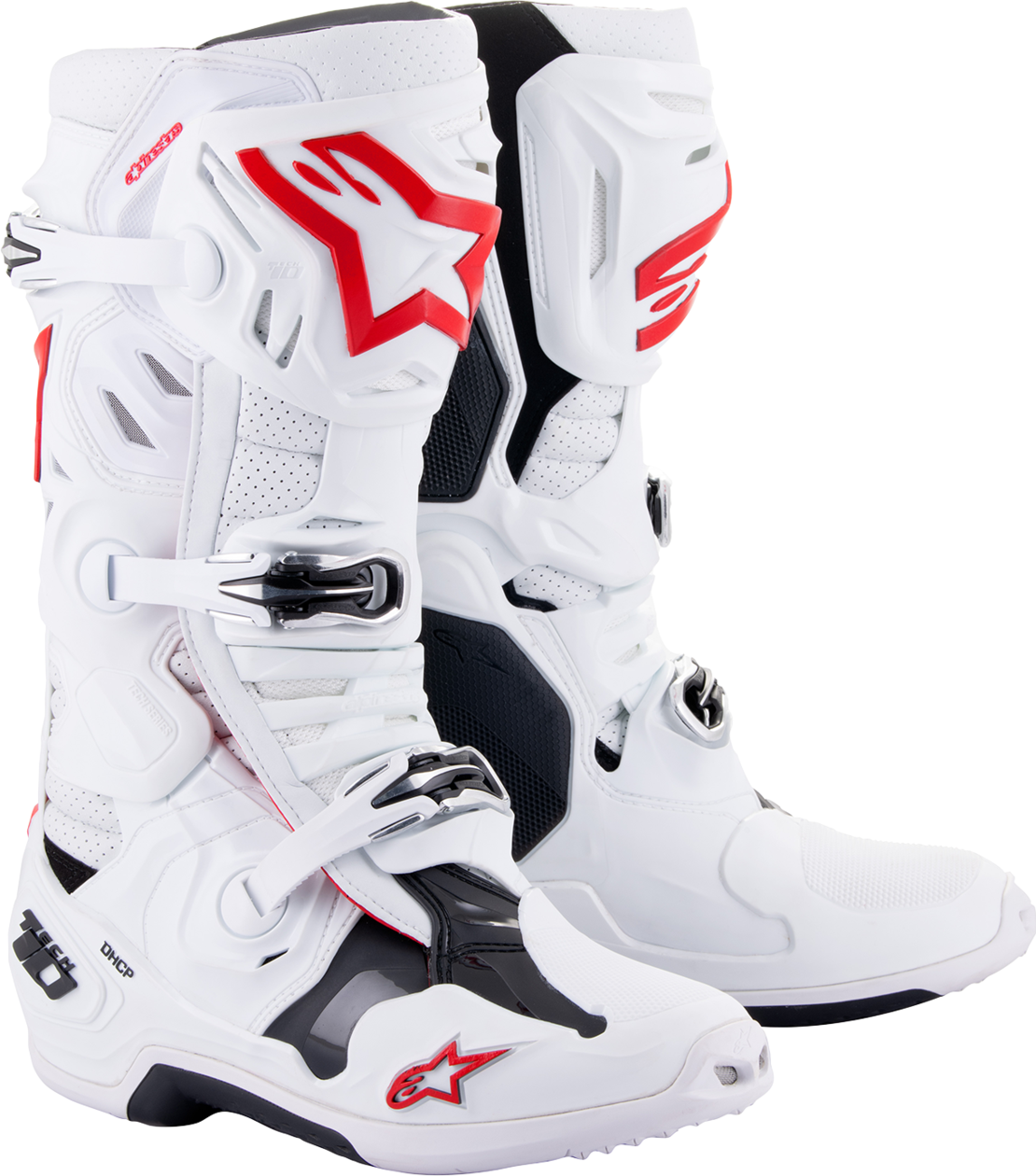 Мотокрос ботуши ALPINESTARS TECH 10 WHITE/RED SUPERVENTED