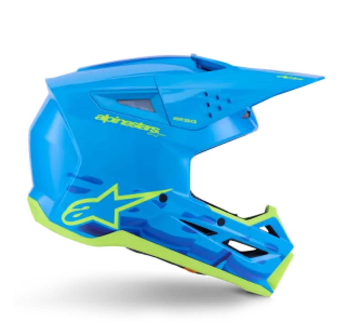 Мотокрос каска ALPINESTARS SM3 FORCE CYAN