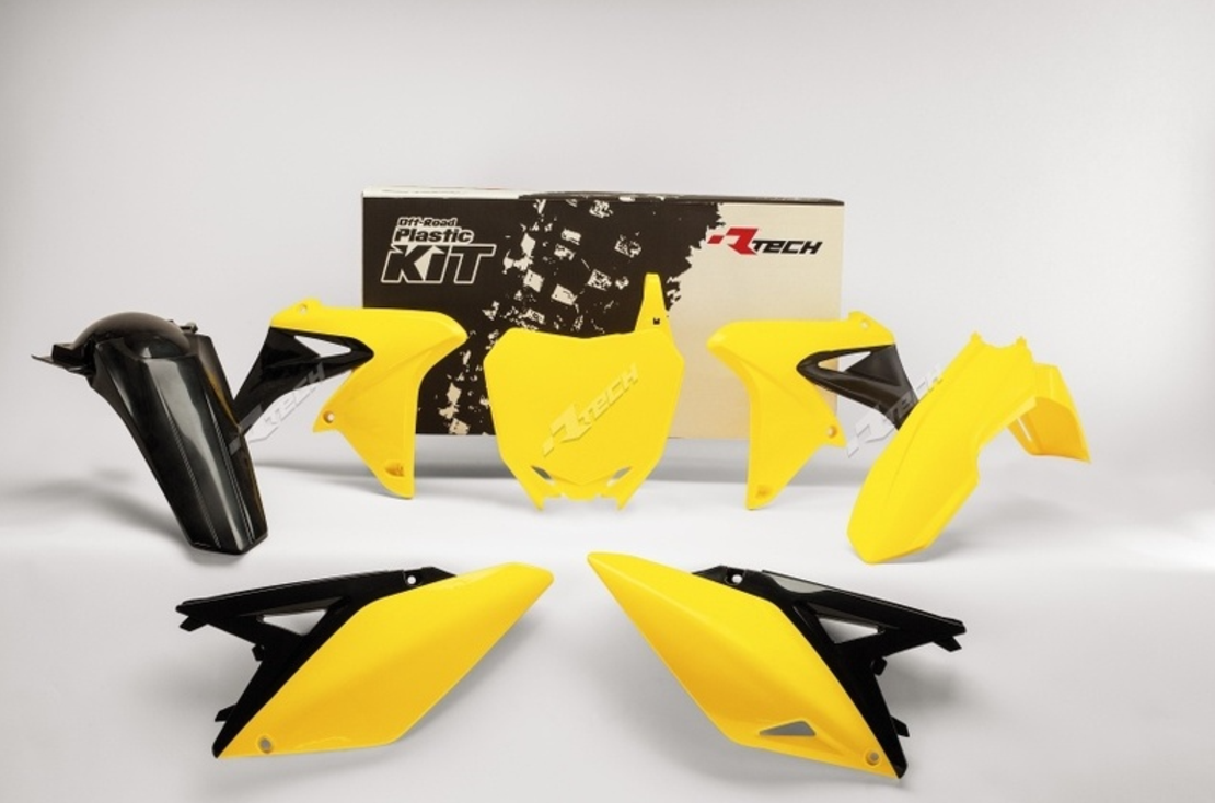 Комплект пластмаси RACETECH Plastic Kit OEM Colour (14-16) Yellow/Black Suzuki RM-Z250 10-18