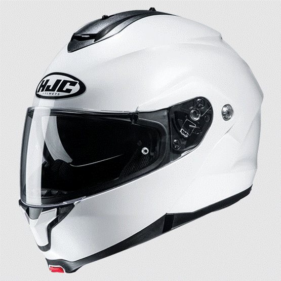 Отваряема каска HJC C91N PEARL WHITE
