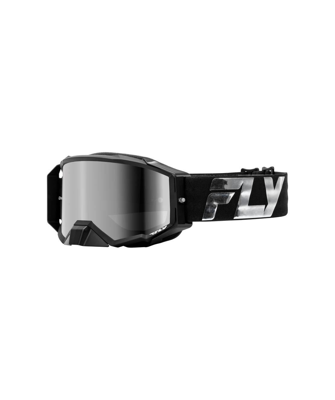 Мотокрос очила FLY RACING Zone Elite Black/Silver - Silver/Smoke Lens