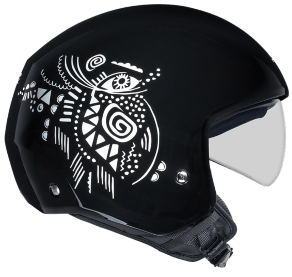 Каска за скутер NEXX  Y.10 ARTVILLE BLACK WHITE