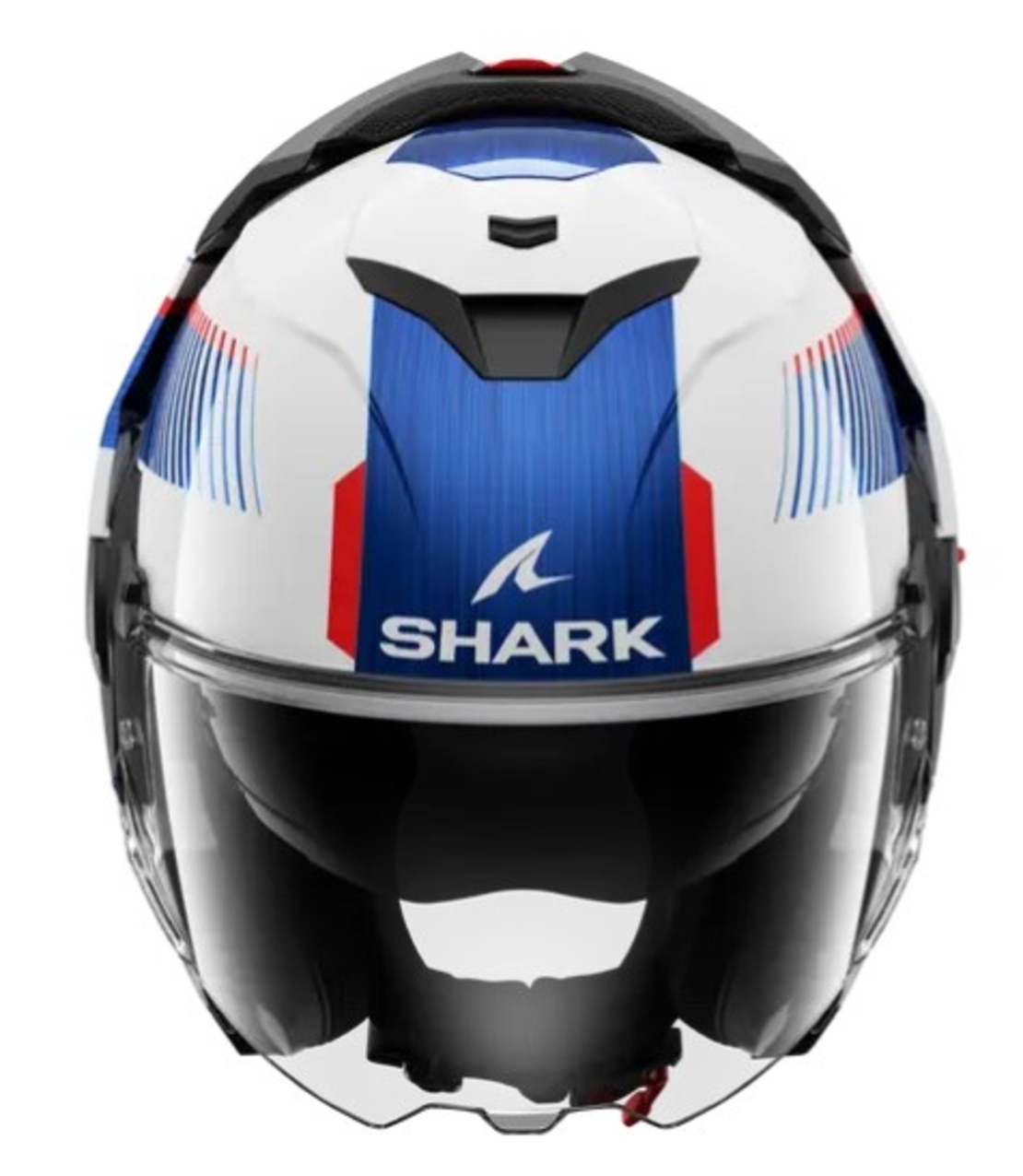 Модуларна каска SHARK OXO SIKTER White Chrome Blue