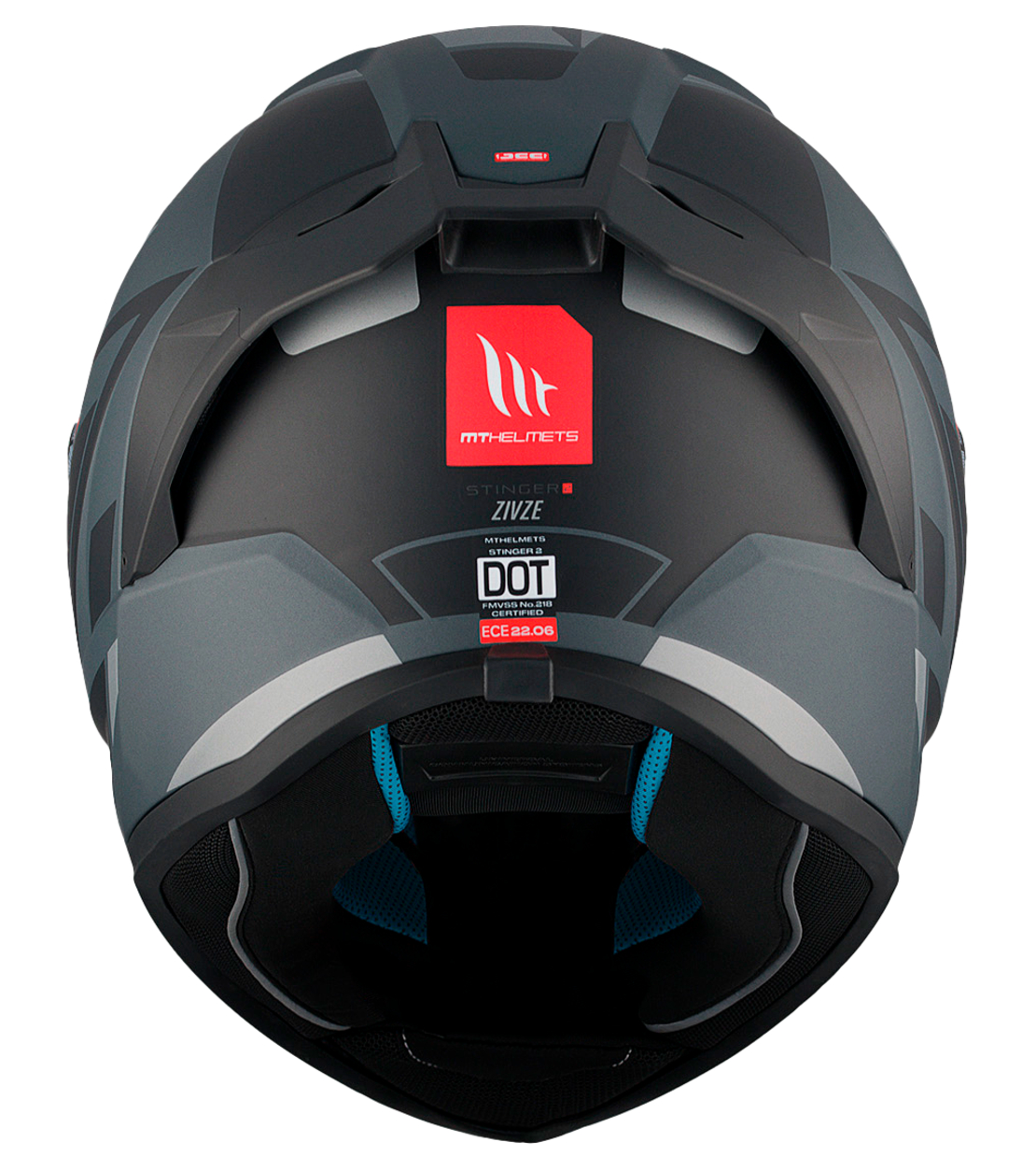 Каска MT STINGER 2 ZIVZE C2 MATT BLACK/GREY