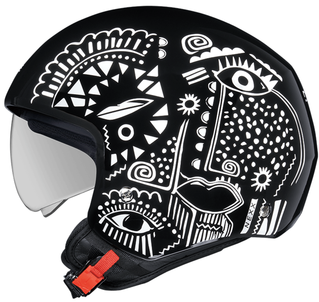 Каска за скутер NEXX  Y.10 ARTVILLE BLACK WHITE