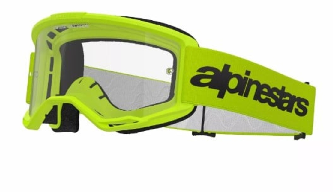 Мотокрос очила ALPINESTARS VISION 3 WORDMARK YLW CLEAR