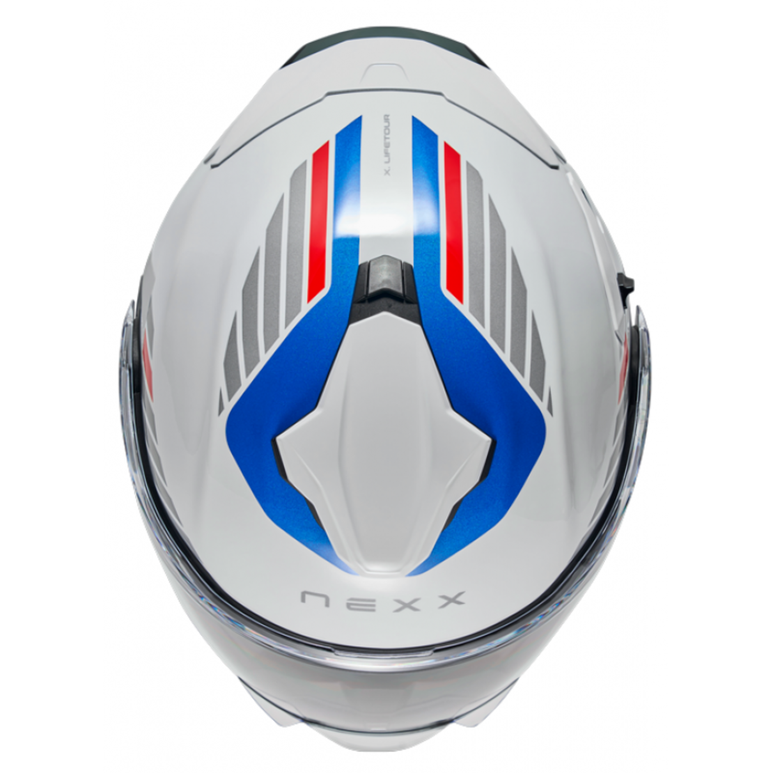 Каска NEXX X.LIFETOUR FLIP UP GLOBE WHITE BLUE