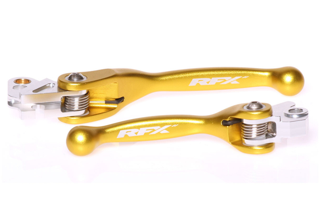 Комплект лостове RFX Race Forged Flexible Lever Set (Yellow) RM85 05-16 RM125/250 05-10 RMZ250/450 05-06