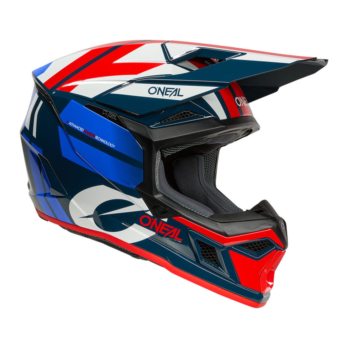 Мотокрос каска O'NEAL 3SERIES RIDE BLUE/WHITE/RED V.26