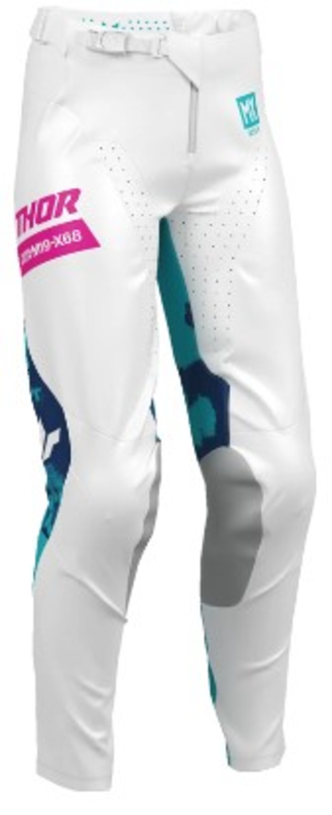 Дамски мотокрос брич THOR WMN LAUNCHMODE BLEACH WHT/AQ