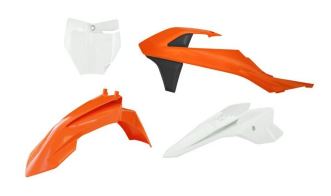 Комплект пластмаси RACETECH Plastic Kit 4 pcs KTM SX 50 16-23 (Orange/Black)