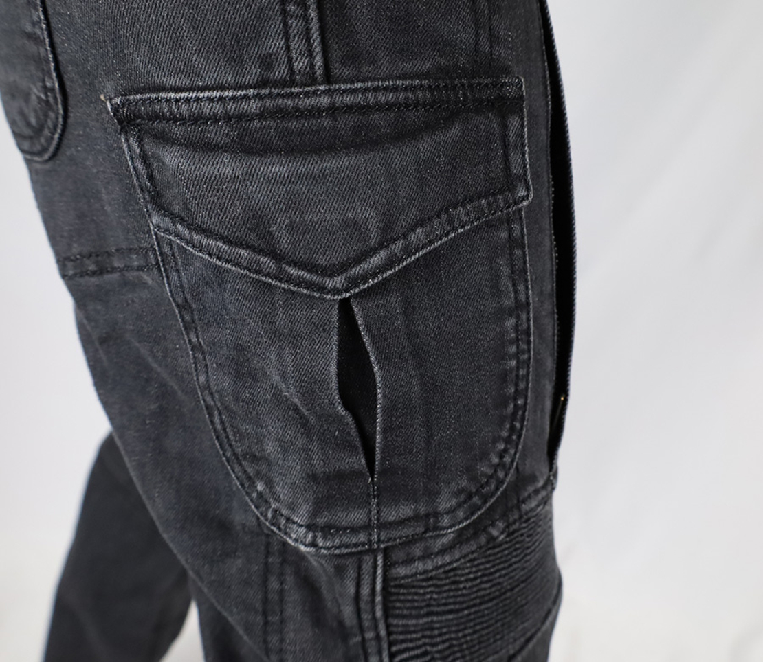 Мото дънки TRILOBITE 25603 ACID SCRAMBLER 2.0 BLACK AAA