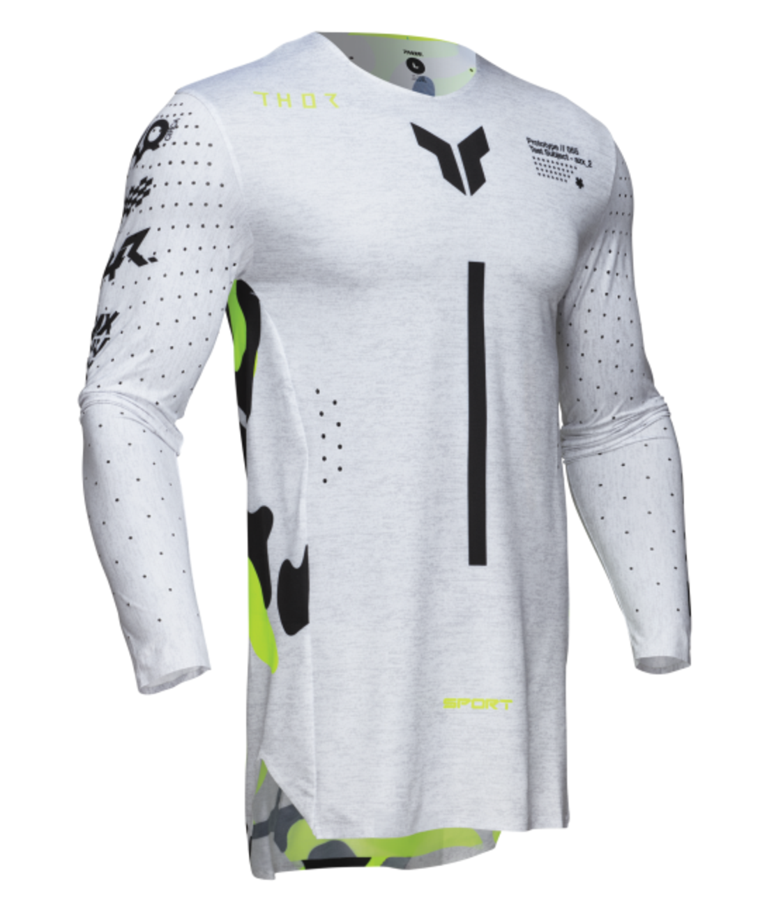 Мотокрос джърси THOR SPORTMODE RIOT WHITE/ACID