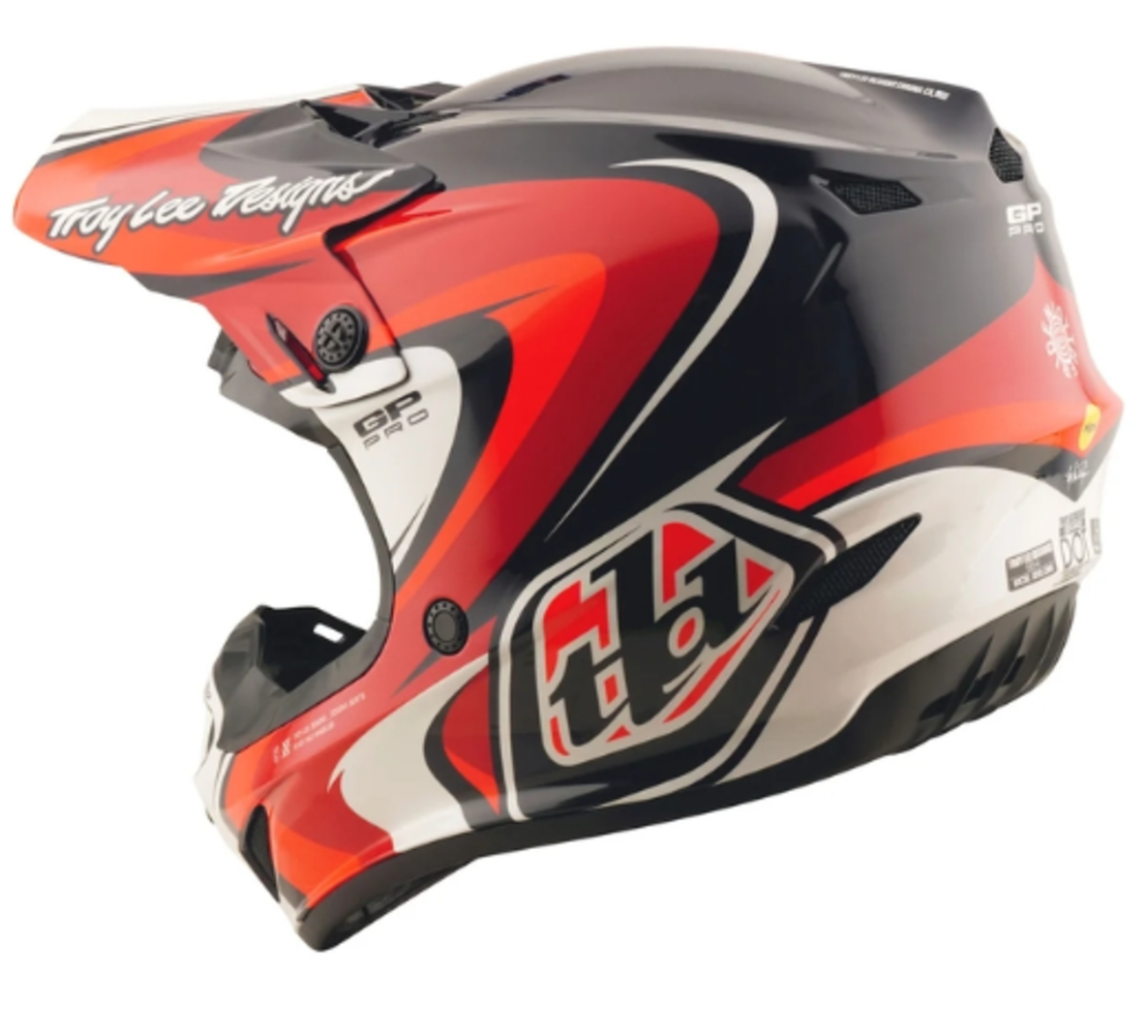 Детска мотокрос каска TROY LEE DESIGNS GP Pro Crossover Helmet - Black/Red