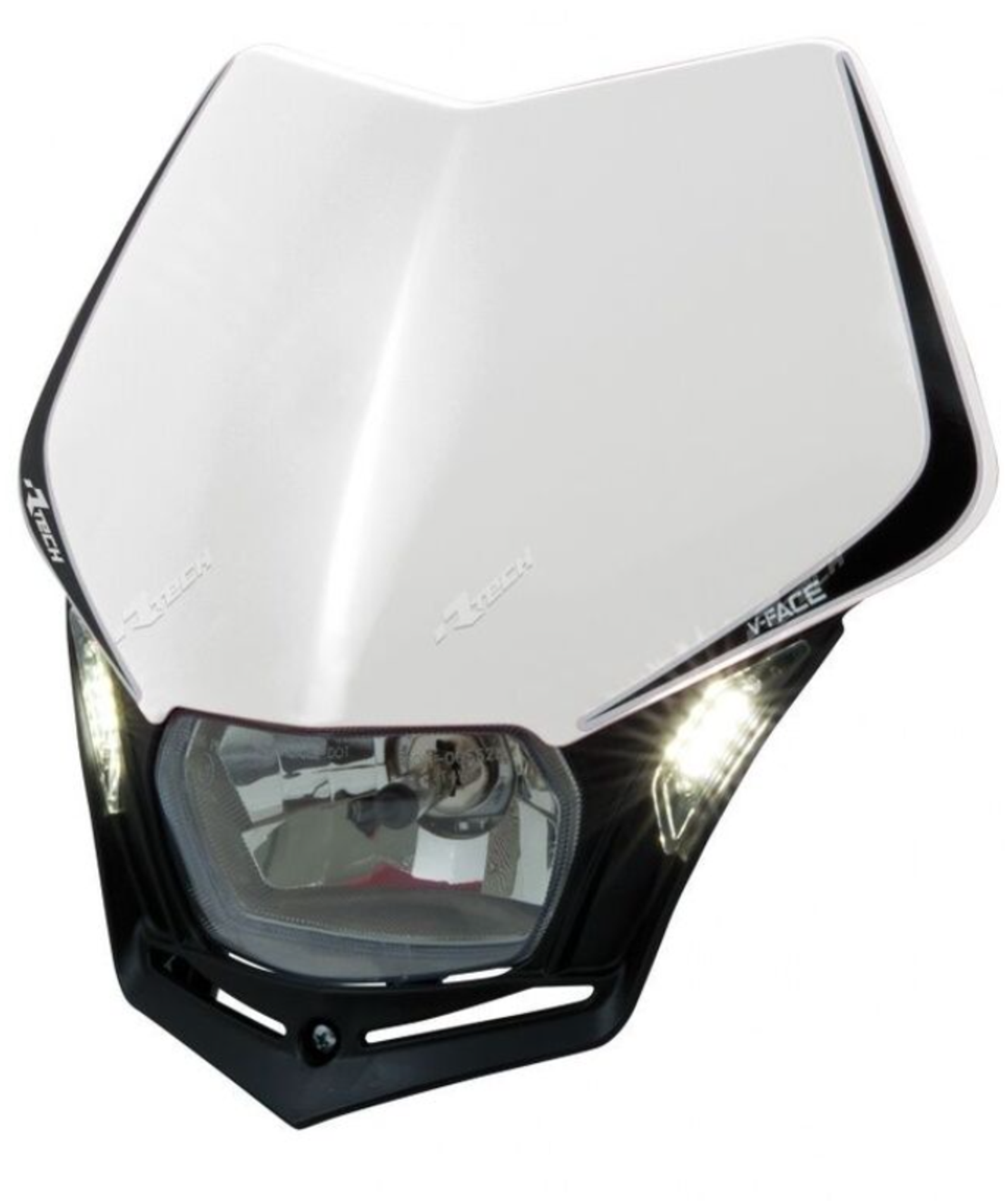 Фар RACETECH V-Face LED Headlight (White/Black)
