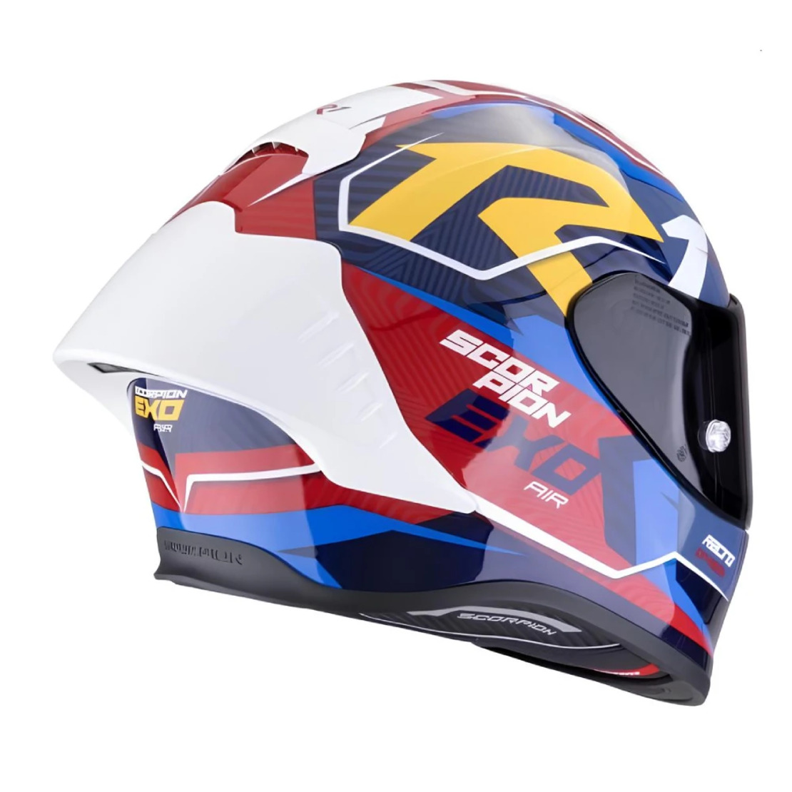 Каска Scorpion EXO-R1 Evo II Air Coup Blue-Red-Yellow
