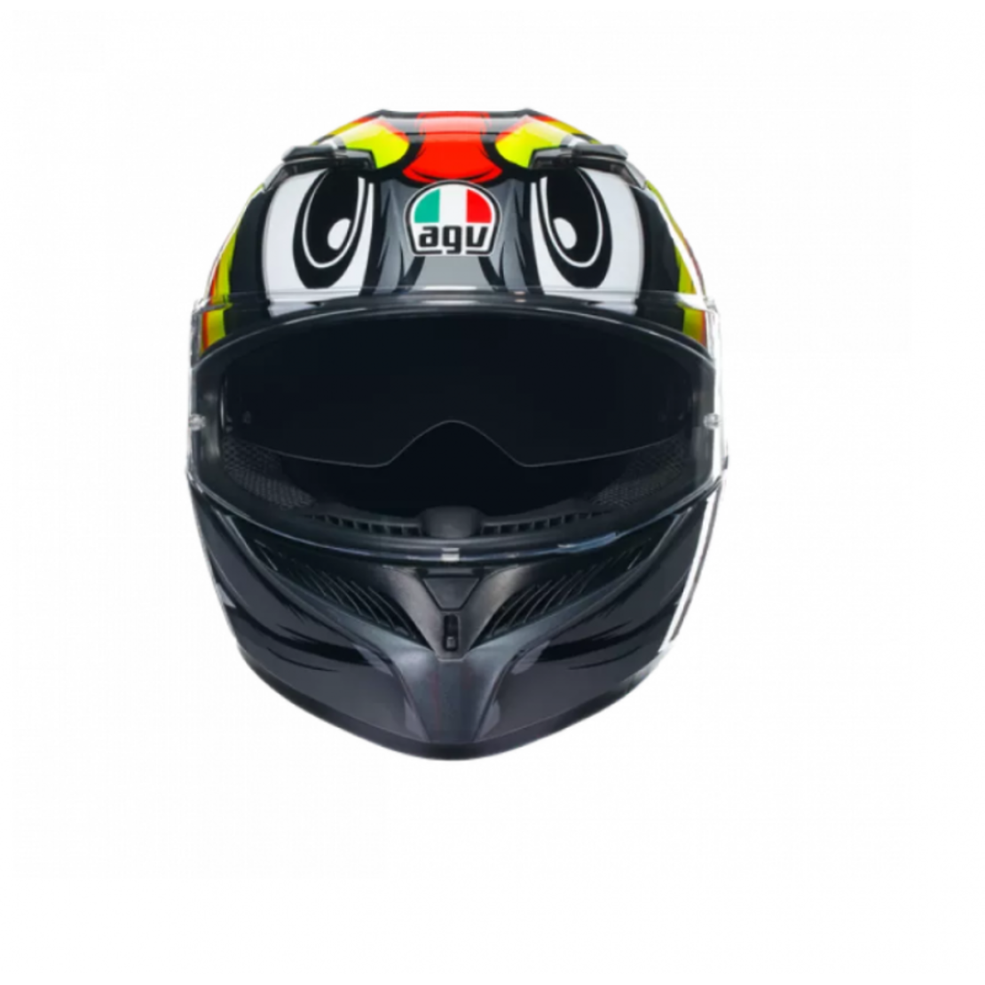 КАСКА  AGV K3 -BIRDY 2.0 GREY/YELLOW/RED