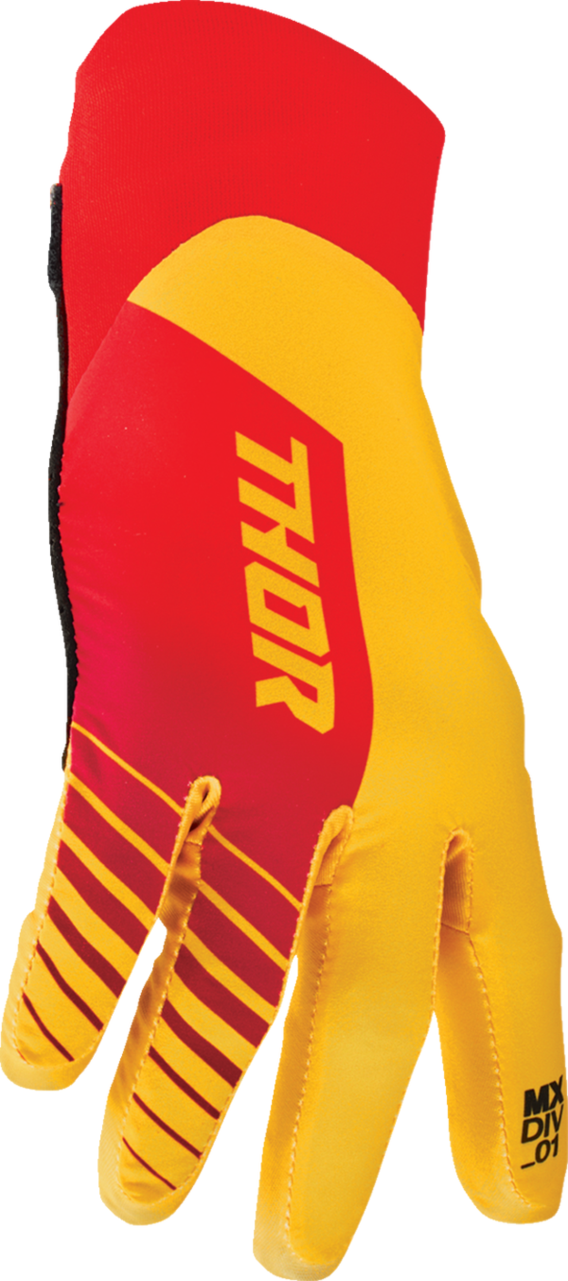 Мотокрос ръкавици THOR AGILE ANALOG YELLOW/RED