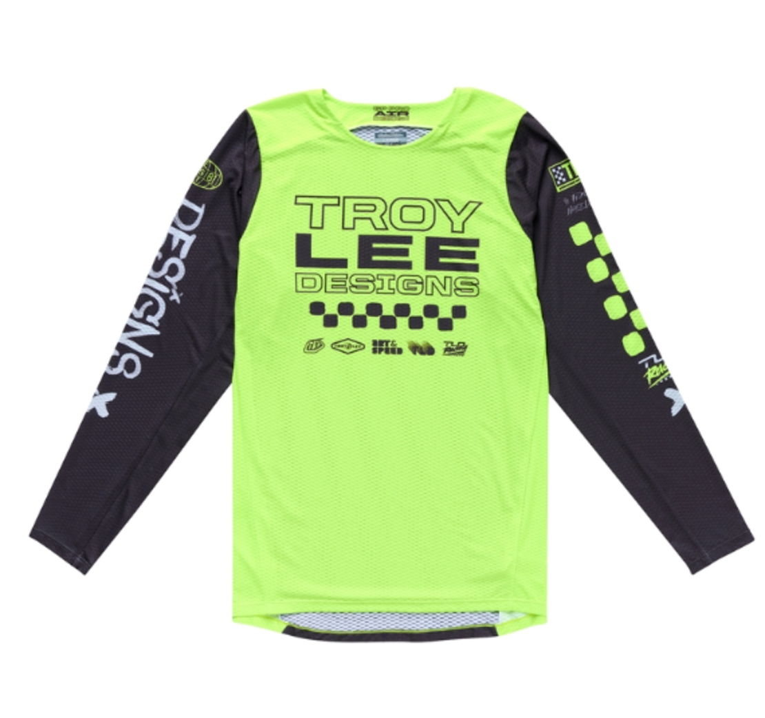 Mотокрос джърси TROY LEE DESIGNS GP Pro Air Standard Jersey - Glo Yellow/Black