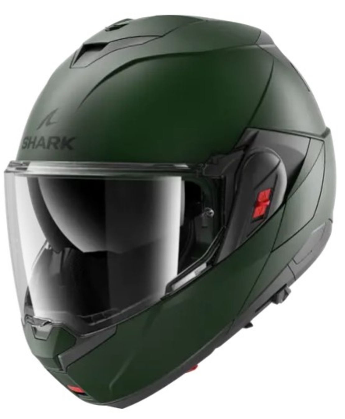 Модуларна каска SHARK OXO Mat Dark Green Matt