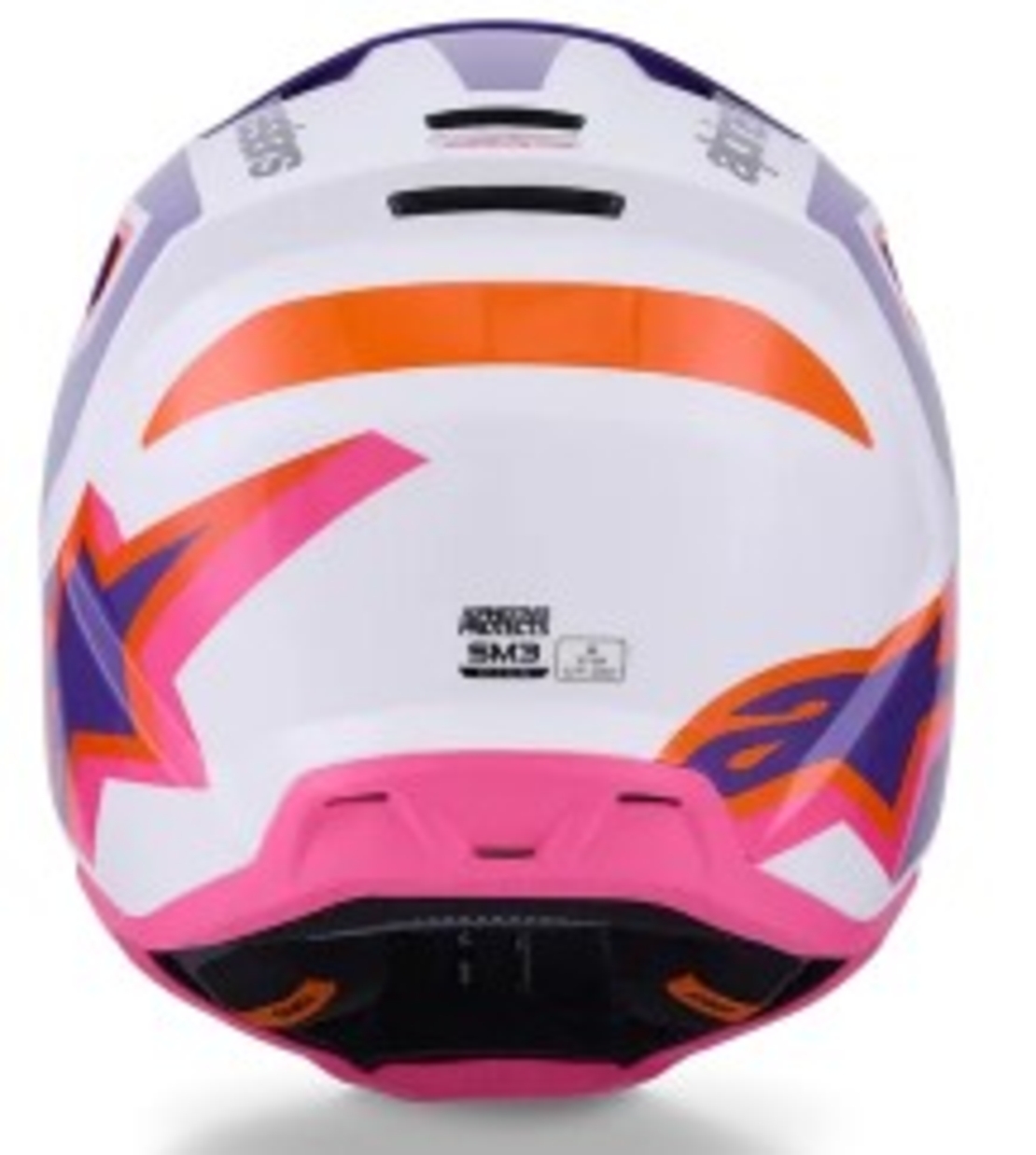 Мотокрос каска ALPINESTARS SM3 HEAT WHT/PU/PINK