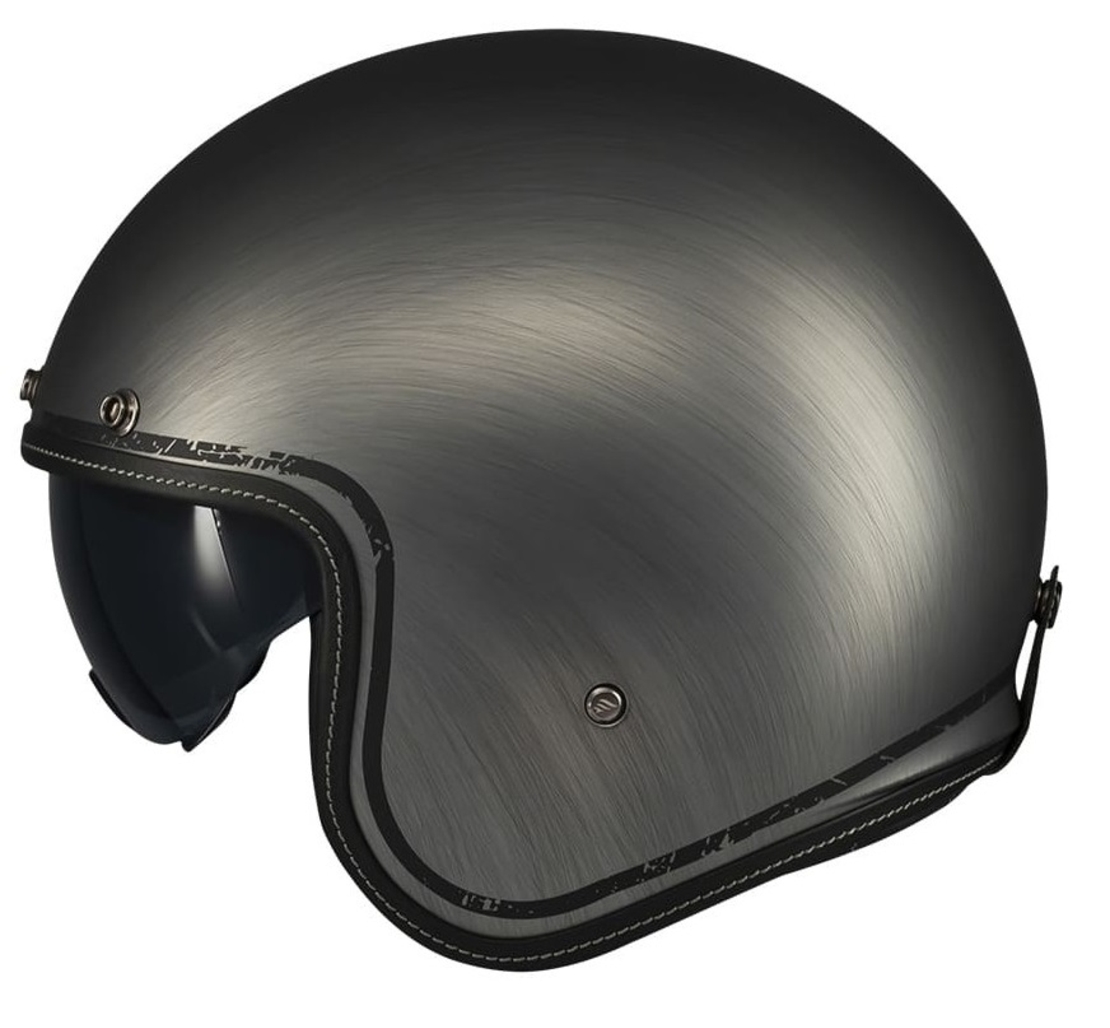 Каска за скутер MT LE MANS 2 S SV SCRATCHED CHROME