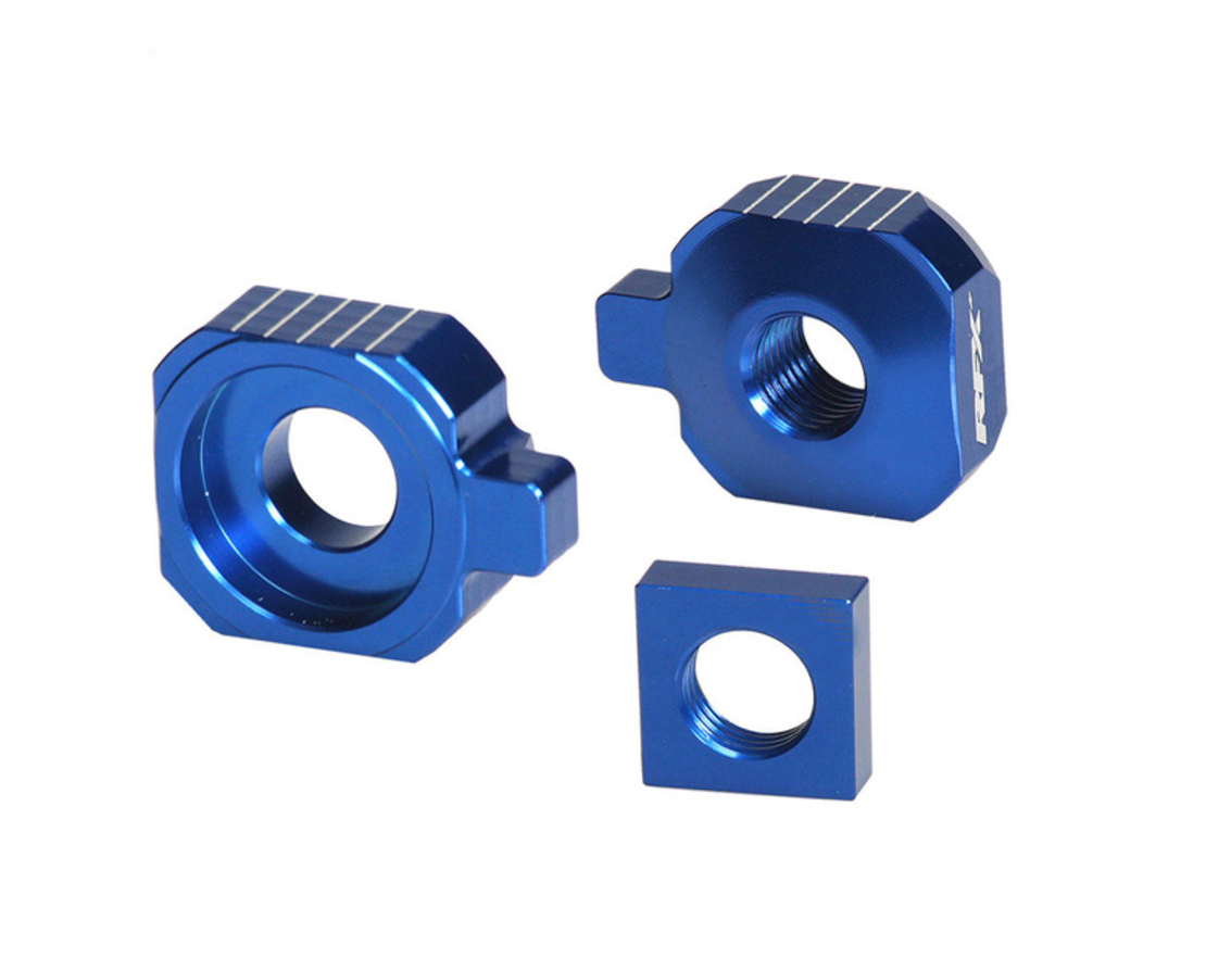 Блок втулка за задна ос RFX Pro Rear Axle Adjuster Blocks (Blue) - Husqvarna TC65 17-24