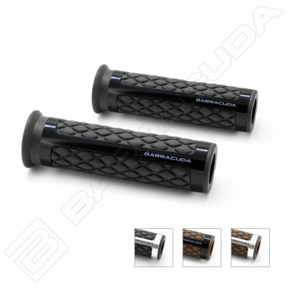 Мото ръкохватки BARRACUDA CLASSIC BROWN BLACK GRIPS