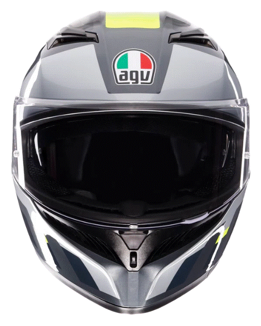 КАСКА AGV K3 SHADE GREY/YELLOW FLUO