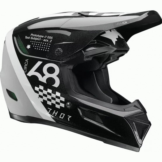 Мотокрос каска THOR REFLEX SPORT RIOT BLACK/WHITE MIPS