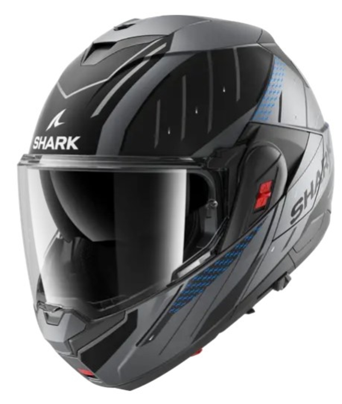 Модуларна каска SHARK OXO RYDGER Mat Anthracite Blue Black