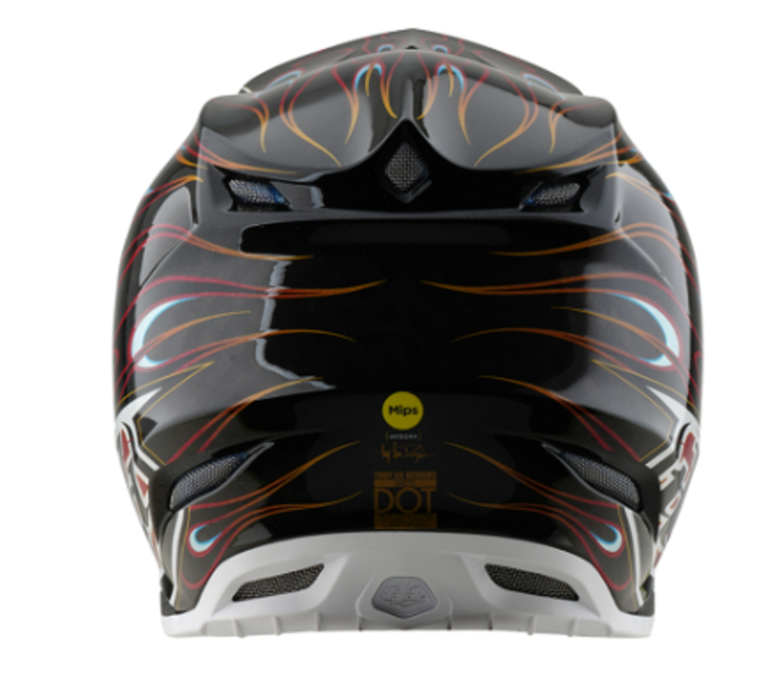 Mотокрос каска TROY LEE DESIGNS SE5 Carbon Torched - Black/Red