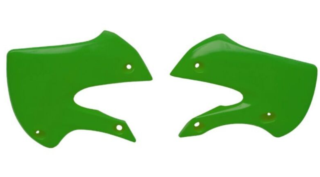 Пластмасови капаци за радиатор RACETECH Radiator Scoops KLX 110 02-09 (Green)